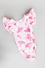 Load image into Gallery viewer, Little Ballerina Flutter Sleeve Leotard
