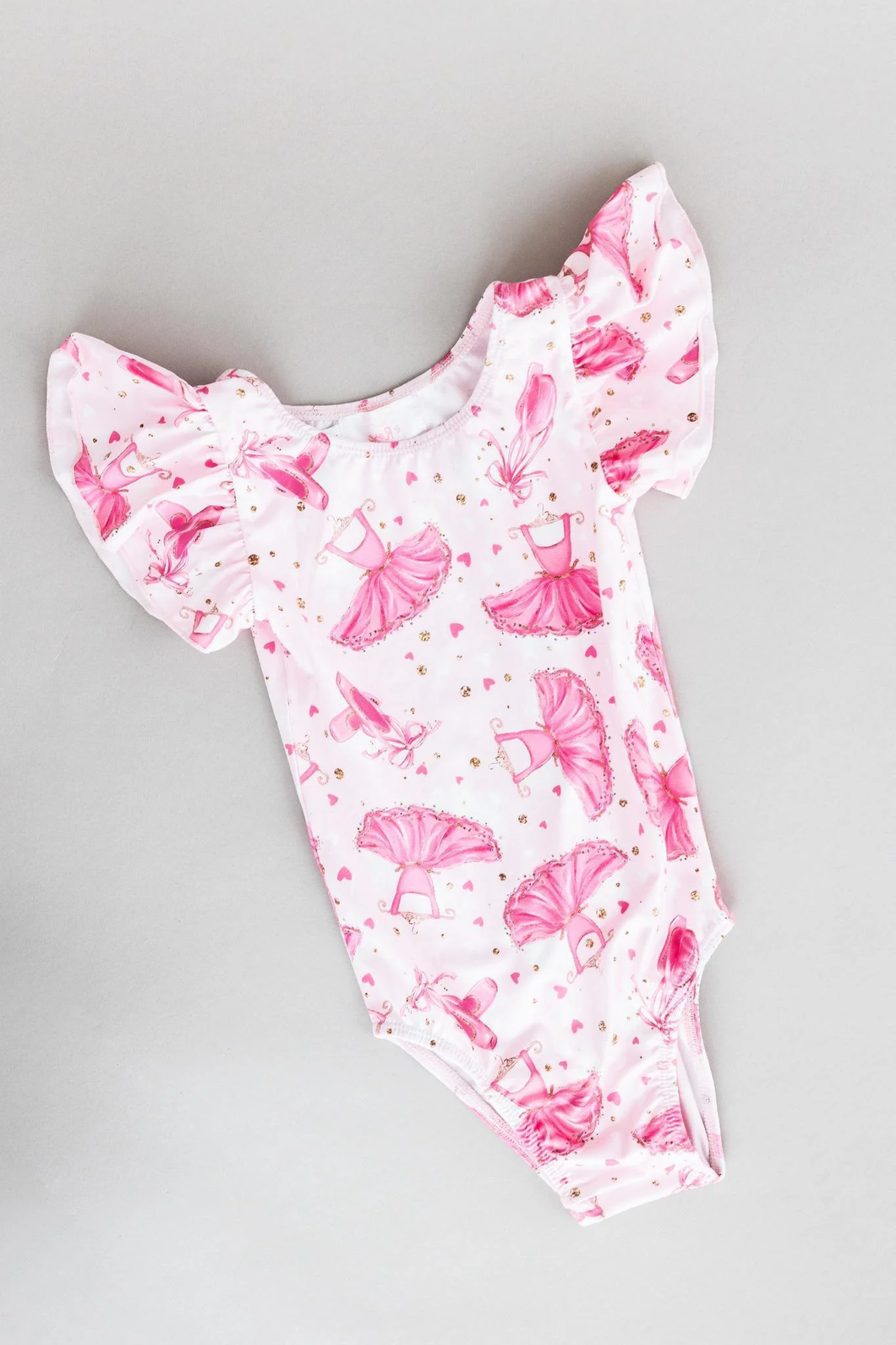 Little Ballerina Flutter Sleeve Leotard