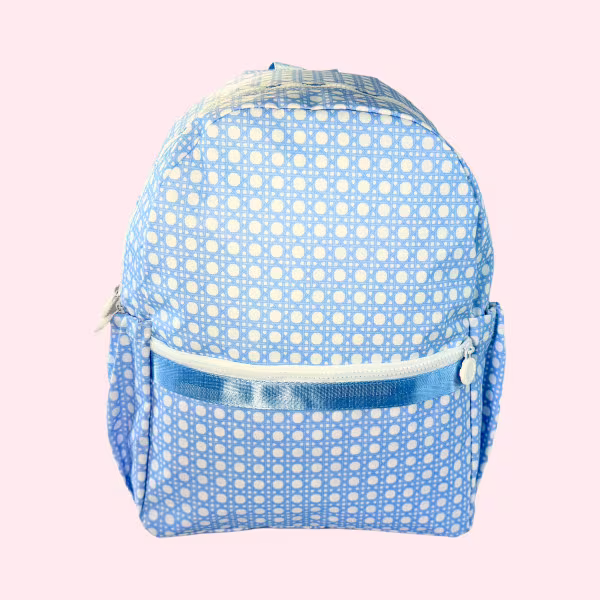 Baby Blue Bungalow Medium Backpack with Pockets