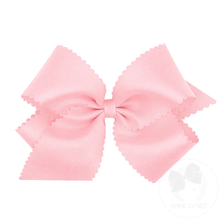 Load image into Gallery viewer, Wee Ones King Grosgrain Scalloped Edge Bow Collection
