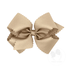 Load image into Gallery viewer, Wee Ones King Grosgrain Scalloped Edge Bow Collection
