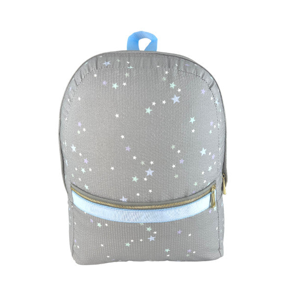 Little Stars Seersucker Backpack - Medium