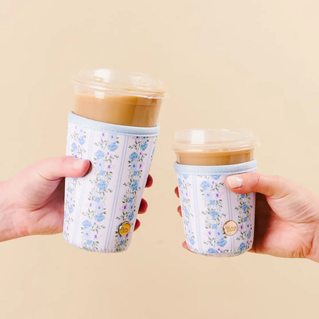 Blue Petals Drink Sleeve