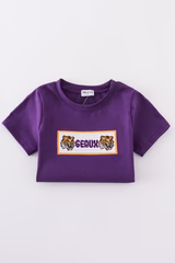 Smocked Geaux Tigers Short Set