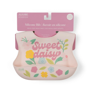 Sweet Daisy Silicone Bib