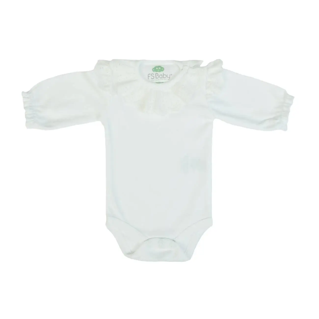 Addison Onesie with Lace Trim