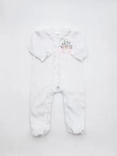 Load image into Gallery viewer, Annabelle Lace Trimmed Footie
