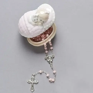 Baby Girl Rosary and Keepsake Box