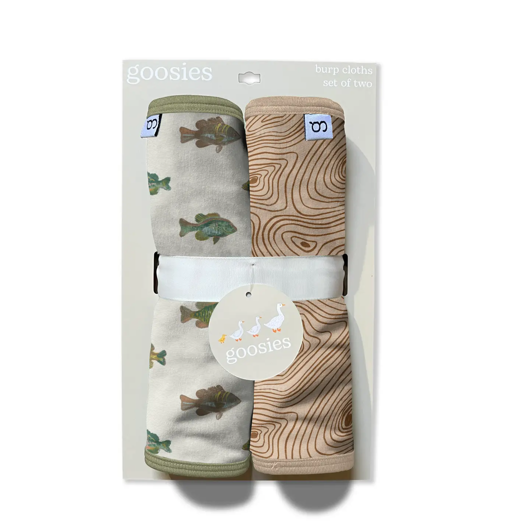 Fishing Burp Cloth Set