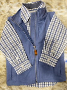 Classic Blue Knit Vest
