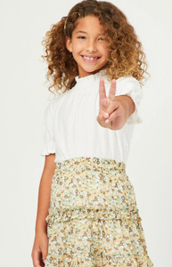 Charli Swiss Dot Top
