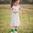 Load image into Gallery viewer, Sarah Dress Mardi Gras Print
