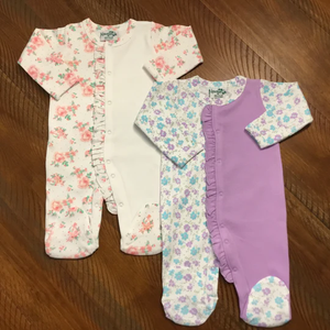 Floral Ruffle Sleeper