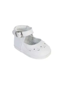 Lily Leather Baby White Shoe
