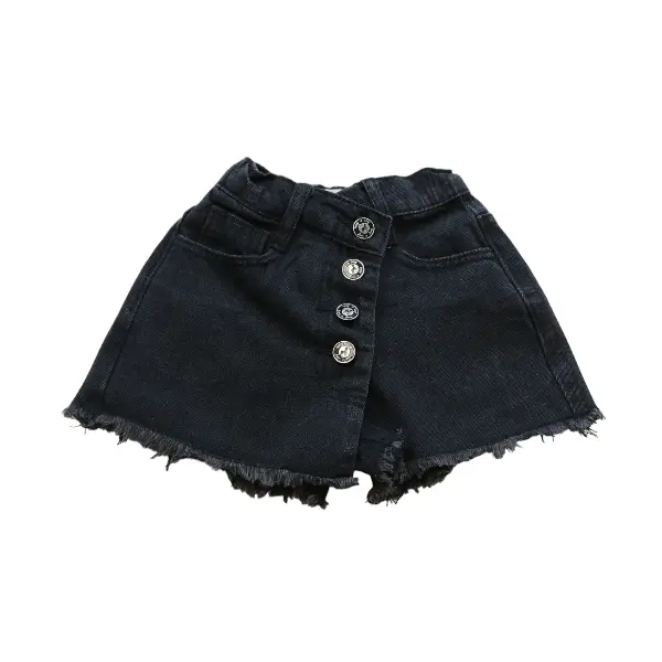 Front Wrap Denim Shorts