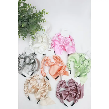Load image into Gallery viewer, Satin Scrunchie and Headband Set

