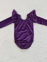 Load image into Gallery viewer, Infant Velvet Long Sleeve Body Suits

