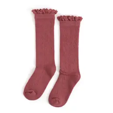 Load image into Gallery viewer, Lace Top Knee Highs, Little Stocking
