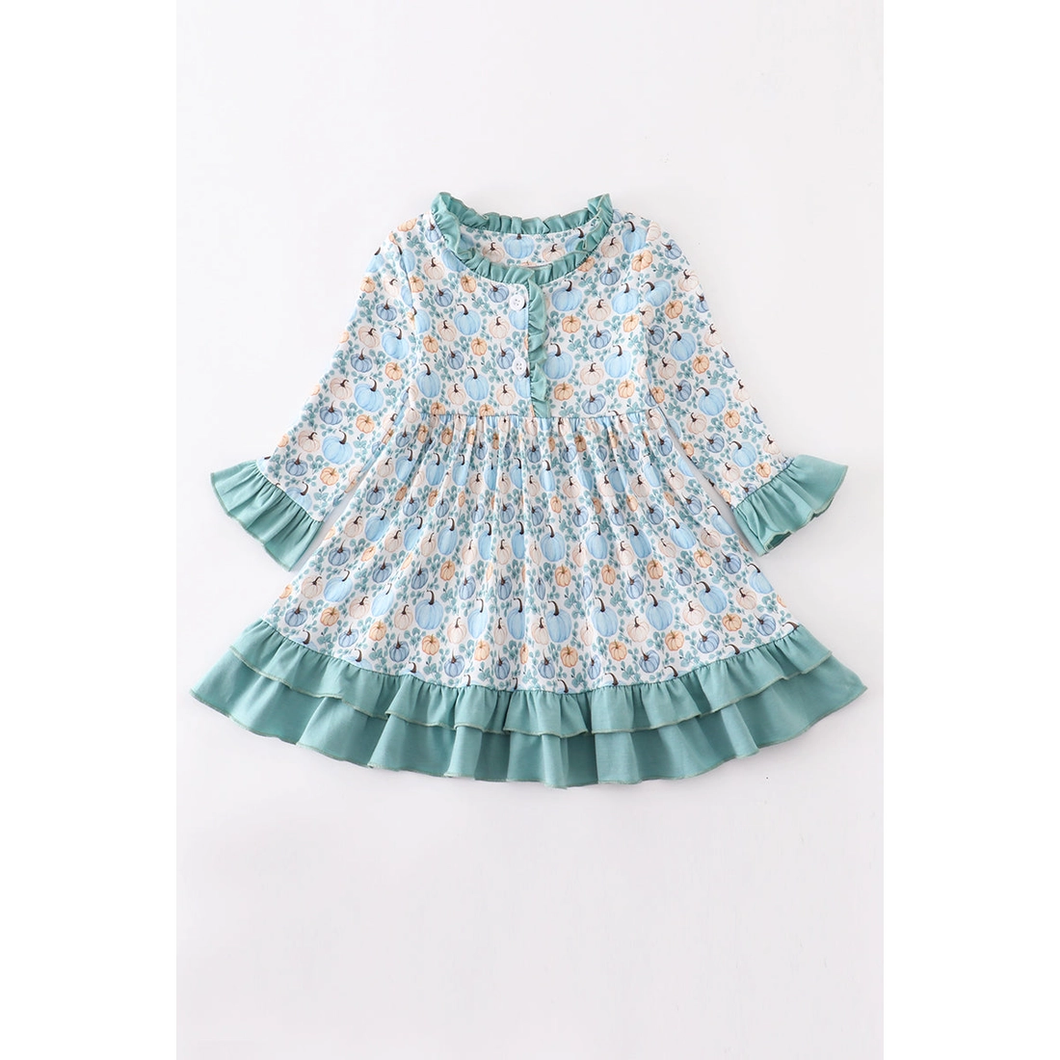 Pumpkin Harvest Ruffle Dress
