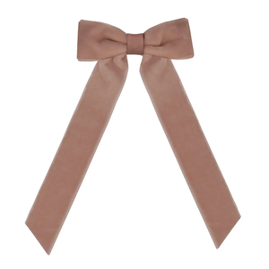 Medium Velvet Longtail Bow Hair Clip