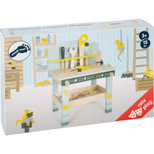 Load image into Gallery viewer, Small Foot Wooden Toys Compact Workbench &quot;Miniwob&quot; Playset Designed for Children Ages 3+ Years
