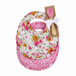 Floral Bib & Spoon