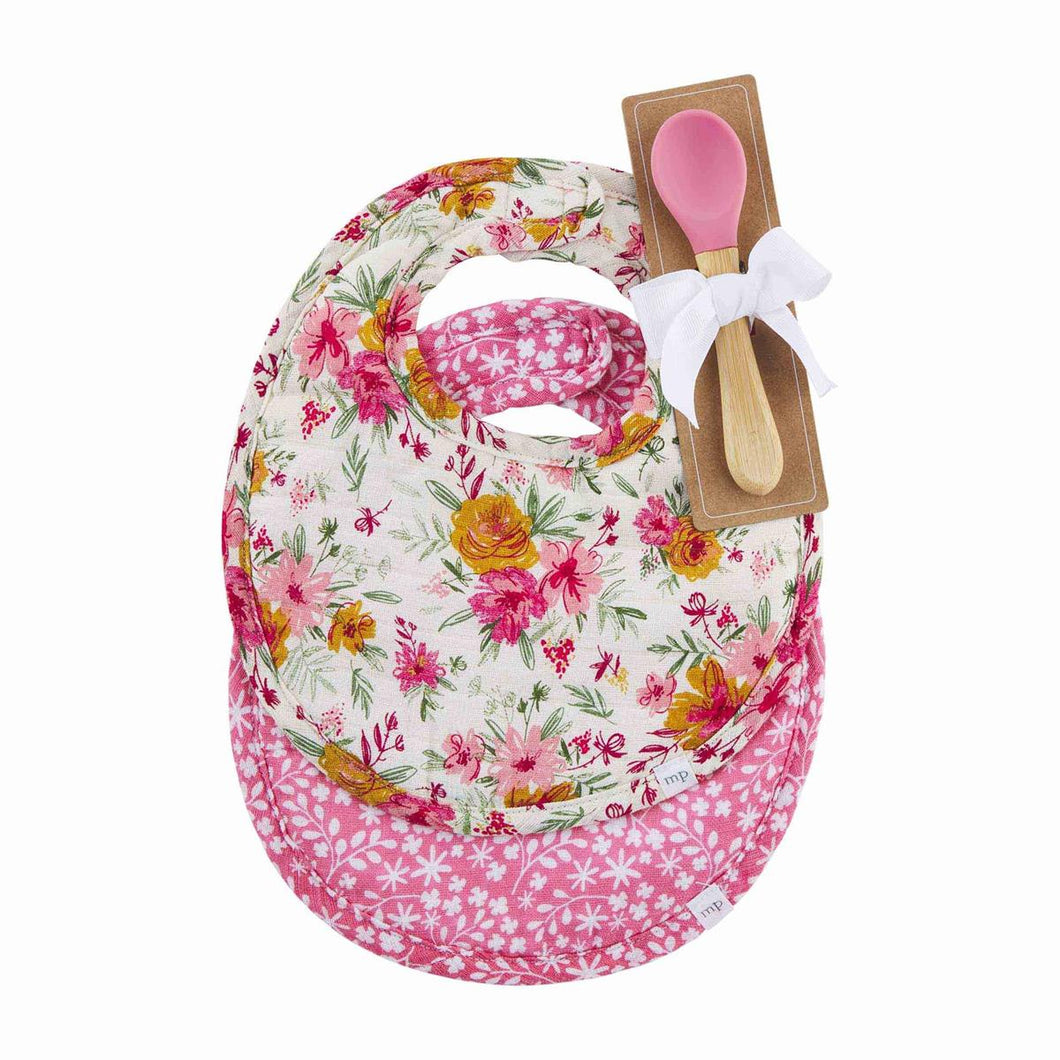 Floral Bib & Spoon