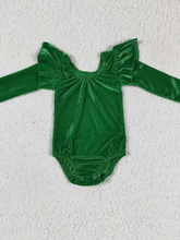 Load image into Gallery viewer, Infant Velvet Long Sleeve Body Suits
